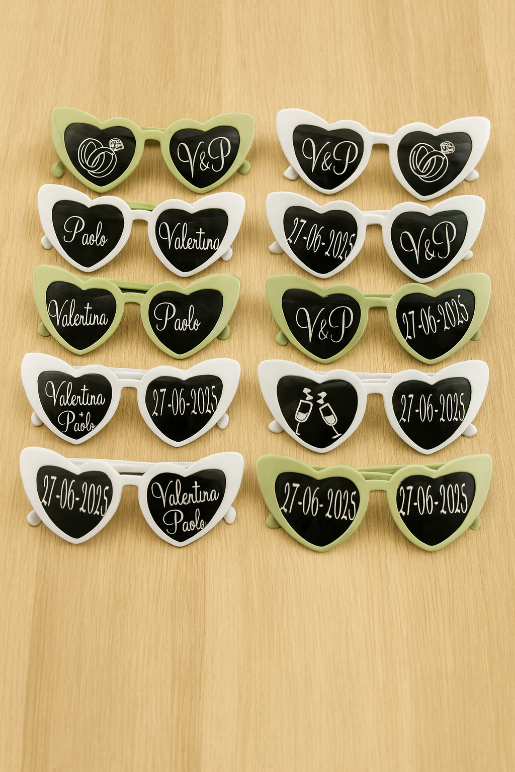 Occhiali Personalizzabili – Accessorio Divertente per Matrimoni ed Eventi