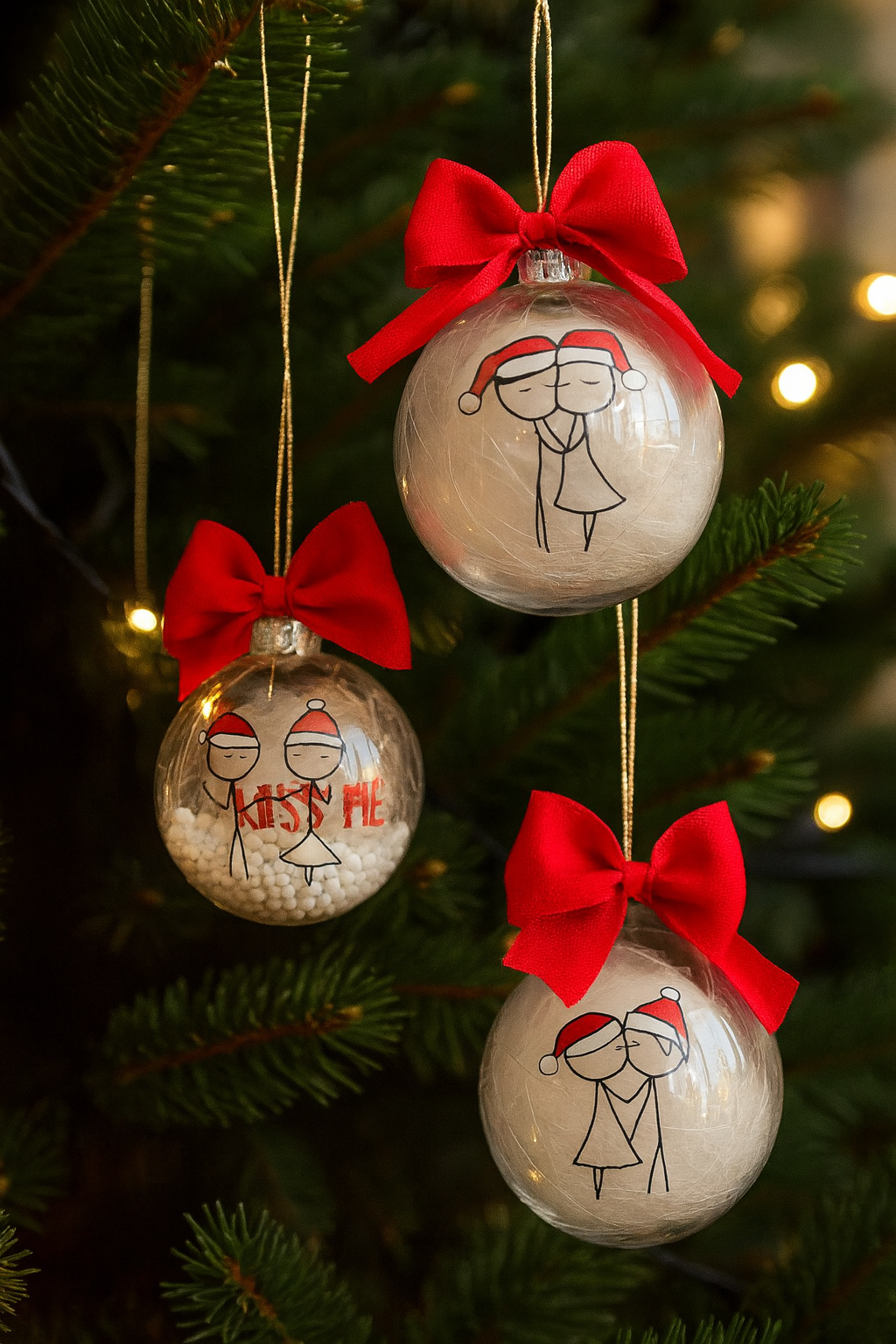 Pallina di Natale Personalizzabile - Coppia