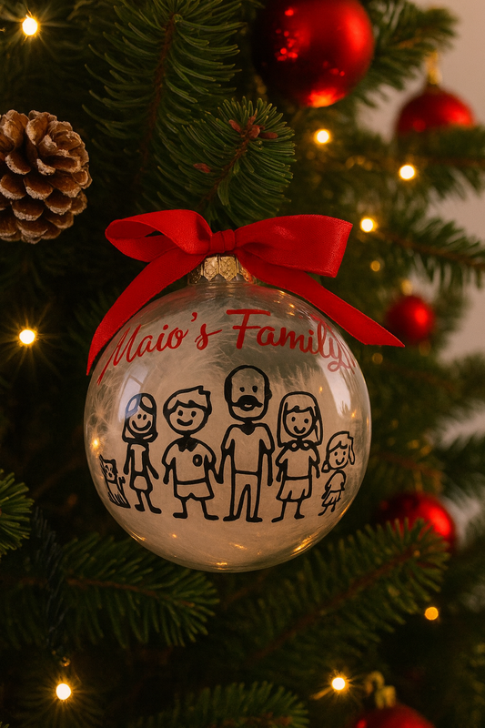 Pallina natalizia personalizzata - Famiglia
