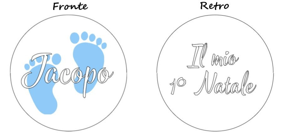 Pallina di Natale Personalizzata con Nome - Il mio 1° natale