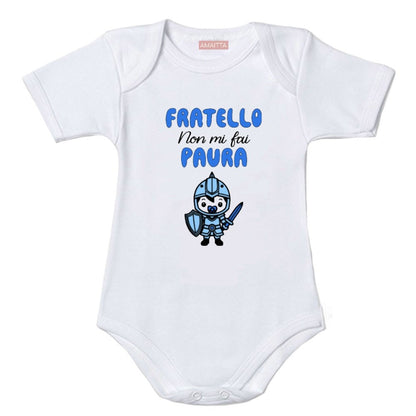 Body neonato “Fratello/Sorella non mi fai paura” – idea regalo divertente