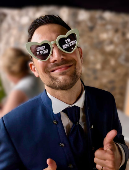 Occhiali Personalizzabili  – Accessorio Divertente per Matrimoni ed Eventi