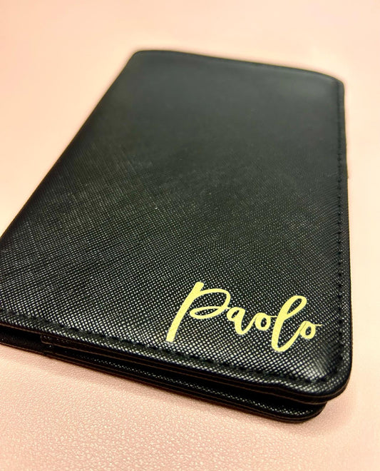 Porta Passaporto Personalizzato in Pelle Saffiano