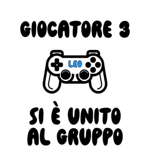 Body neonato “Giocatore 3 si è unito al gruppo"