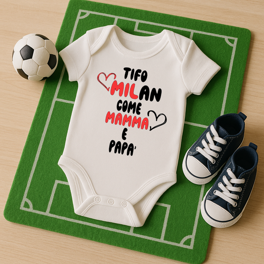 Body neonato piccoli tifosi crescono