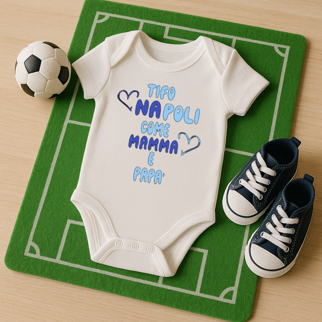 Body neonato piccoli tifosi crescono