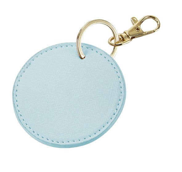Portachiavi rotondo personalizzato con nome o iniziale – elegante e resistente
