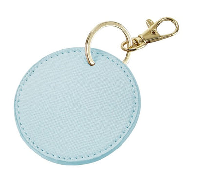 Portachiavi rotondo personalizzato con nome o iniziale – elegante e resistente