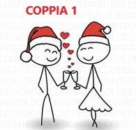 Pallina di Natale Personalizzabile - Coppia
