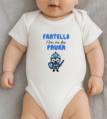Body neonato “Fratello/Sorella non mi fai paura” – idea regalo divertente